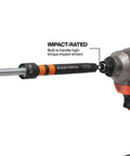 Six Hex Size Hollow Magnetic Nut Driver Set With Extended Reach, 5 Inch Shafts, Color Coded For Easy Identification, 9/16 Inch fitted