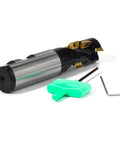 Heavy Duty 1 Inch Shank Indexable End Mill For Rugged Milling, 1 Inch Cutting Diameter, shown with tools and inserts