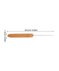Two Pack Live Bait Threading Needle For Sea Fishing With Wooden Grip And Stainless Steel Handle Ergonomic Worm Baiting Needle Fast Baiting Capability Versatile Bait Handling Tool For Worms Lugworms And Saltwater, 20.5cm
