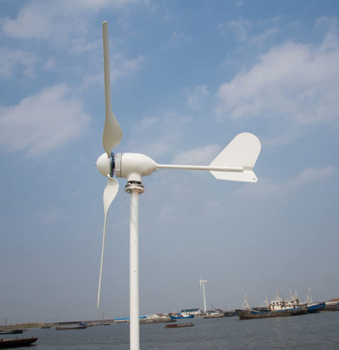 1000W 48V Horizontal Wind Turbine Kit With 3 Blades And MPPT Charge Controller, Easy Install For Off Grid Home Power Generation