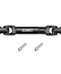 Stainless Steel RC Driveshaft For 1 To 10 Crawler Upgrade Compatible With TRX4 And SCX10 90046 Axial, 86 To 105 Mm Heavy Duty CNC Machined Rust Resistant High Strength Drive Shaft For Traxxas RC Cars, black