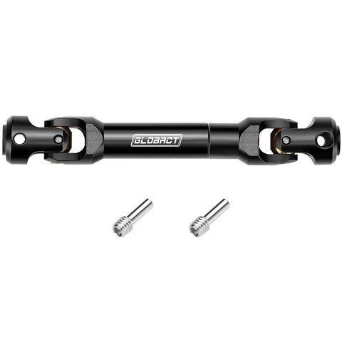 Stainless Steel RC Driveshaft For 1 To 10 Crawler Upgrade Compatible With TRX4 And SCX10 90046 Axial, 86 To 105 Mm Heavy Duty CNC Machined Rust Resistant High Strength Drive Shaft For Traxxas RC Cars, black