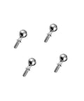 Steel Pivot Ball 6X14X35mm For Arrma 1/8 Kraton Outcast Notorious 6s RC Car Beefed Up Upgrade Kit 4 Pack Durable Metal Replacement Parts Built To Last Premium Quality Heavy Duty Upgrade For Long Lasting RC Performance, four steel RC pivot balls