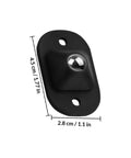 Slick Self Adhesive Mini Swivel Casters With 360 Spin For Kitchen Appliances And Furniture Solid Abs Build, black caster size 4.5cm x 2.8cm.