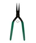 Micro Yatko Tapered Tip Precision Tool for bead processing 5.9 inches, green handles, MY-636 spring-loaded chrome vanadium steel.