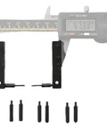 Juinrinet Digital Caliper Accessories Kit for Inside Outside Groove Steps with dual clamps and measurement pins.