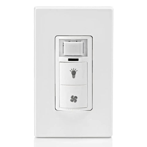 Dual Combination Humidity Sensor With Separate Light Switch For Bathroom Exhaust Fan Auto Ventilation On Humidity