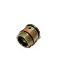 Waterjet seal hydr cartridge AT01204 for 100000psi intensifier pump; brass body with orange and black O-rings