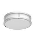10 Inch Double Ring Dimmable LED Flush Mount Ceiling Light Easy Install 16W 1120 Lumens 2700K Warm White Brushed Nickel Finish