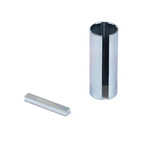 One Inch To One And One Eighth Inch Crankshaft Sleeve Adapter Kit Three Inch Long Stainless Steel With Keyway Slot and Keystock
