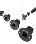 Top Notch 4-Piece Low Profile Socket Adapter Kit With 1 To 3/4 Inch Drive Links Perfect For Quick Automotive Gear Swaps And Tough DIY Jobs That Need Serious Grit And Smooth Fits. black low-profile socket adapters, 4-piece set, magnetic drive links