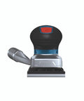 Front view of GSS18V-40N 18V Brushless Sheet Orbital Finishing Sander Bare Tool with Cordless Power and ergonomic grip