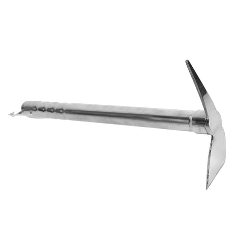 Workhorse Dual-Use Garden Hoe And Pickaxe Stainless Steel Handheld Yard Work Tool side view