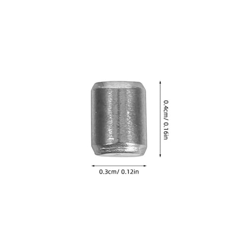 Rock Solid Stainless Steel Dowel Pins For Shelves And Bunks Heavy Duty 50 Pcs Smooth Finish 0.4cm tall cylindrical pin.