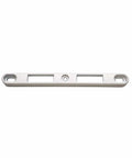 Two Point Mortise Strike For White Finish Patio Door Handles Zinc Diecast Keeper Works With Interlock Two Point Mortise Lock Roto Patio Door Application Six And One Half Inch Tall Center To Center Five Eighths Inches Durable Locking Keeper