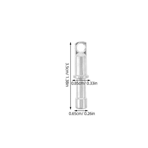Upgrade Your Camping Gear With These 10pcs Aluminum Alloy Tent Pole End Caps. Heavy Duty Weatherproof Repair Kit Offers Reliable Protection And Versatile Compatibility For Any Outdoor Adventure Or Stormy Scenario You Face Today.. 3.5cm silver aluminum tent pole end cap with size markings