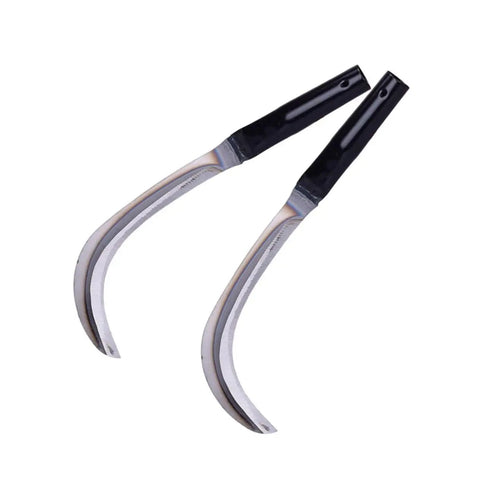 Two Piece Manganese Weeding Scythe Set For Gardening And Harvesting A Rugged Manual Tool With Sharp Blade And Easy One Hand Grip