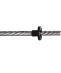 Straight Shot T5 Lead Screw With Nylon Nut For Linear Motion Systems Slick Operation 304 Stainless Steel Shaft showing detailed side view