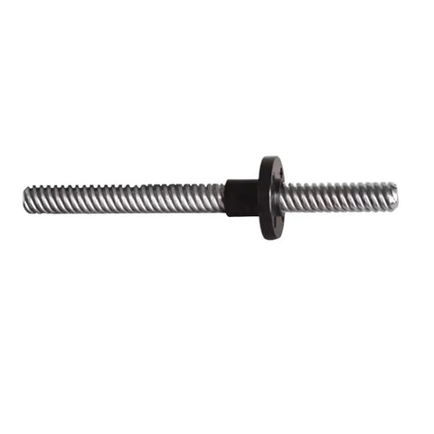 Straight Shot T5 Lead Screw With Nylon Nut For Linear Motion Systems Slick Operation 304 Stainless Steel Shaft showing detailed side view