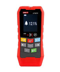 Straight Up Pro Grade Wall Scanner Finds Hidden Wood Studs And Live AC Voltage Cables Fast Using A Crisp Two Point Four Inch Color Display With Voice Broadcast And Auto Power Off To Nail Your DIY Projects, showing a handheld device with buttons and a display.