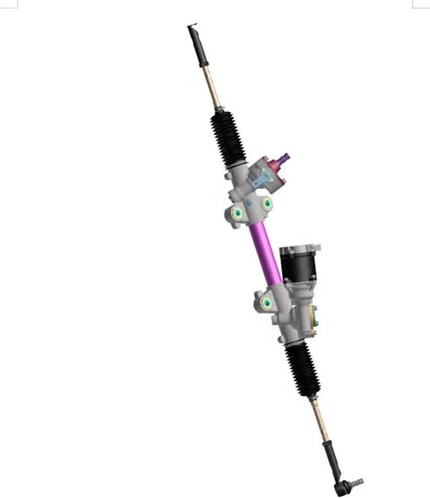 Premium Electric Power Steering Rack And Pinion For Suv Ev Cars And Light Trucks Plug And Play Bolt On Swap showing vertical view.