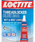 Loctite Blue 242 Threadlocker for no hassle disassembly, locks and seals threaded fasteners, blister pack, medium strength adhesive