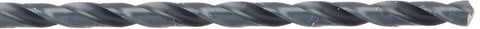 Close-up of spiral head from Five Piece Extra Long High Speed Steel Drill Bit Set For Everyday DIY Drilling Includes 1/4 Inch 5/16 Inch 3/8 Inch 7/16 Inch And 1/2 Inch Bits With 12 Inch Overall Length Built Tough For Heavy Duty Jobs