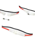 Heavy Duty 16AWG 1.5M CB Radio Power Cord 3-Pin 2-Wire With 15A Fuse showing connectors and fuse component