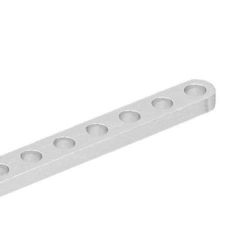 Stainless Steel Straight Brace And Mending Plate Connector For Flat Beams 88 To 280mm With Countersunk Holes And Round Ends For Furniture DIY Projects Beefy Frame Repairs, angled view