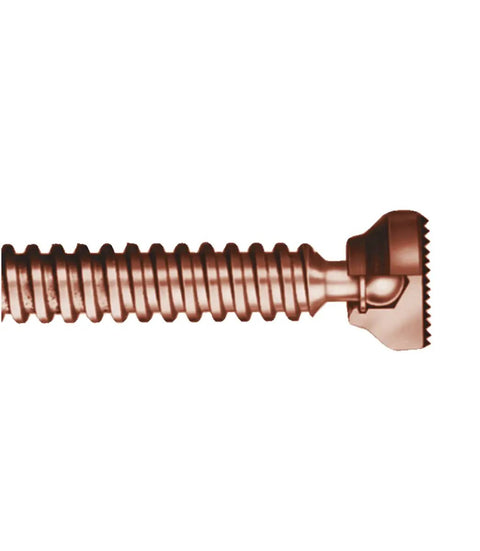 Copper-plated spindle of C Clamp Built Tough With Extra Deep Throat 12 And A Quarter Inch Opening 6 And A Quarter Inch Throat 9300 Lbs Clamping Force.