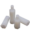 Four Box Hex Spacer Kit M2 0.5 M3 M4 Non Conductive White Nylon Insulated Hex Standoffs For Drones Quadcopters And PCBs Spacer Column Screws Nuts Washers Assortment 445 Pieces, white nylon hex spacers