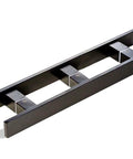 60 Inch Long Modern Matte Black Stainless Steel Door Handles And Front Door Pulls for glass doors, side view