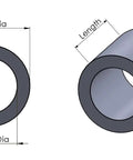 Heavy Duty Aluminum Spacer Three Eighths Inch Outer Diameter And One Quarter Inch Inner Diameter Round Standoff Unthreaded Bushing Plain Finish