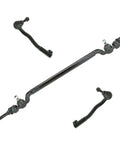 BMW Front Steering Linkage Kit With Drag Link And Outer Tie Rod Ends For 1998 2003 540i 540iT M5 Replacement OE Grade Upgrade For Smooth Handling And Rock Solid Long Lasting Performance, black steel 3-piece set