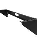 Straight Up Smooth Setup Makes Installing The Hella Sturdy 2U Foldable Wall Mount Patch Panel Bracket side view showing metal structure.