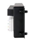 Side view of 8 X 8 Ethernet Patch Panel Module For Home Office Networking, color coded 110 punchdown terminals, wall-mountable design
