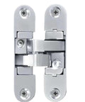 Hidden Cross Hinge for Invisible Doors, Three-Dimensional Adjustable 180 Degree Flat Folding Wooden Door Hinge, Large Left 2