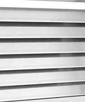 Close-up of stainless steel shelving in a White Three Door Upright Freezer With Clear Glass Panels And Straight Up Solid Cooling That Keeps Your Groceries Perfectly Frozen Works Like A Charm In Homes Or Retail Stores.