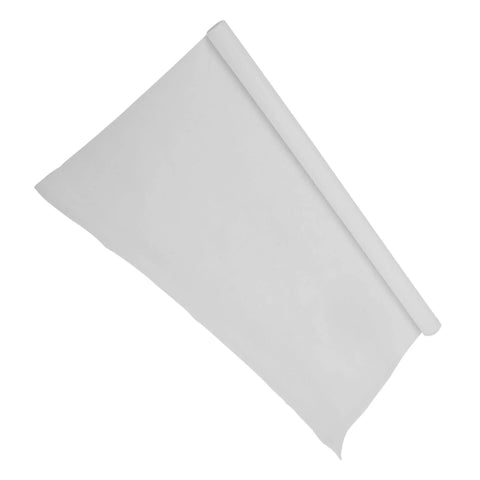 High Temp PTFE Film Sheet 0.1mm Thick, 300mm By 1000mm, rolled out flat, highlighting nonstick low friction surface for industrial use