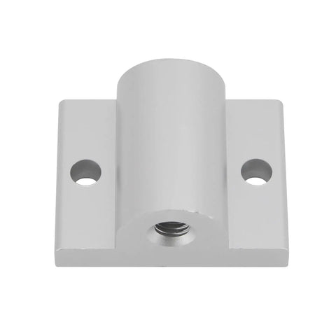 Set Of Four M12 Aluminum Caster Wheel Connectors For 5050 T Slot Extrusion, heavy duty aluminum bracket with bolt holes.