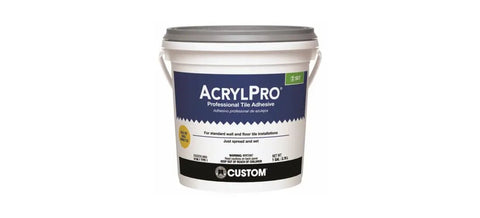 Easy To Use Acrylic Ceramic Tile Mastic Adhesive One Gallon For Pro Grade Floor Tile Bonding Quick Set And Strong Hold On 8 By 8 Ceramic Tiles