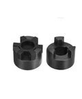 Heavy Duty L100 Flexible 3 Piece L Jaw Coupling Set with Buna N Rubber Spider One Inch and Five Eighths Inch Hubs