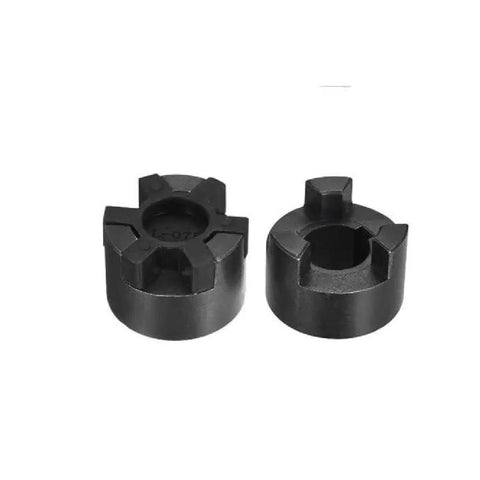Heavy Duty L100 Flexible 3 Piece L Jaw Coupling Set with Buna N Rubber Spider One Inch and Five Eighths Inch Hubs