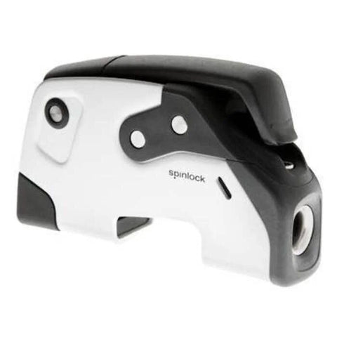 Side view of Spinlock XTR Rope Clutch, white housing with black top