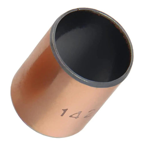 Badass Oilless Bushings With Hella Smooth Sleeve Bearings Built Different Using A Carbon Steel Base To Keep Things Running Sweet For Heavy Machinery 14X16X20mm Plain Bearings 10 Pack, copper sleeve bearing close-up.
