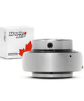 Maple Ace UC209-26 insert bearing with 1-5/8 in bore, spherical OD, set screws and lubrication hole