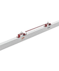 Heavy Duty Hang Type Magnetic Sweeper With Forklift Mount 84 Inch Wide Path view showing attachment and design for clearing scraps.