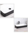 Bathroom Vessel Sink - Countertop Wash Basin with Thin Ed, Art Design for Home & Hotel - Counter Basin for Modern Bathrooms on a marble countertop.