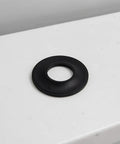 10pcs Rubber Bathtub Plug Washer Drain Gasket Replacement, black rubber washer with centered hole, designed for easy drain sealing.