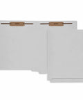 End Tab File Folders With Dual Bonded Fasteners On Both Sides For Letter Size Gray 50 Pack Open Shelf Filing